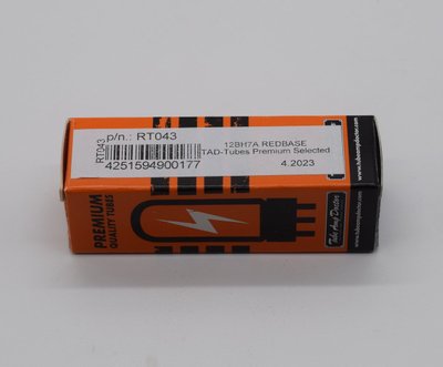 12BH7A TAD Redbase Selected Valve / Tube NEW