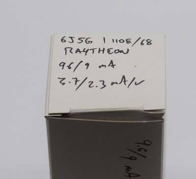 6J5G / 110E/68 Raytheon Valve / Tube AVO Tested
