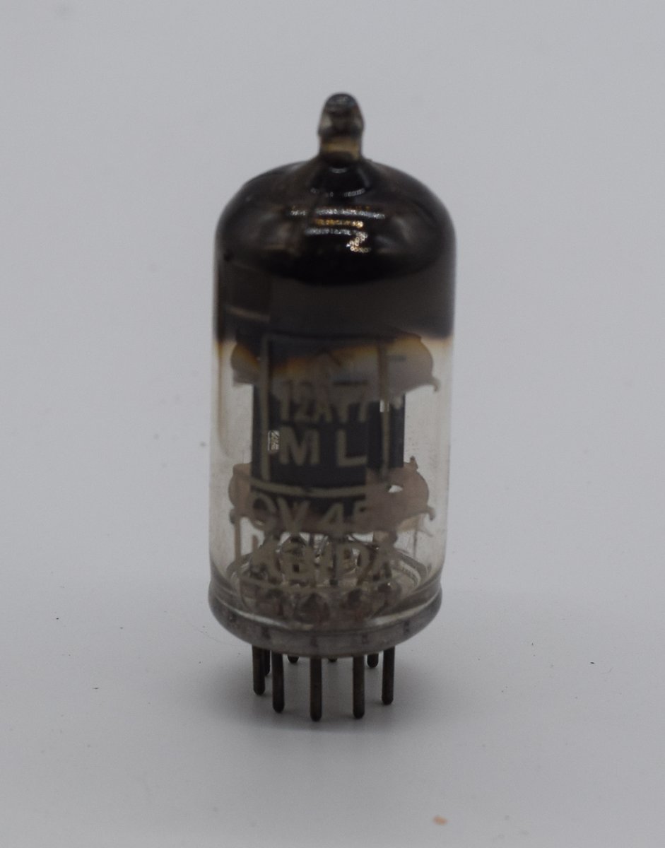 CV455 / 12AT7 / ECC81 Mullard Blackburn 1956 Valve / Tube AVO Tested