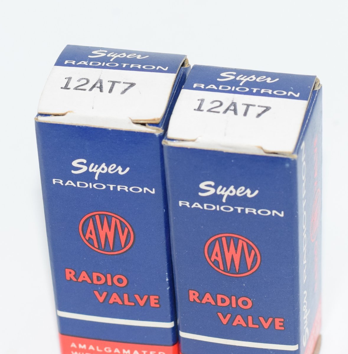12AT7 / ECC81 Pair Super Radiotron AWV Australia NOS Valve / Tube
