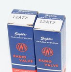 12AT7 / ECC81 Pair Super Radiotron AWV Australia NOS Valve / Tube thumbnail 1