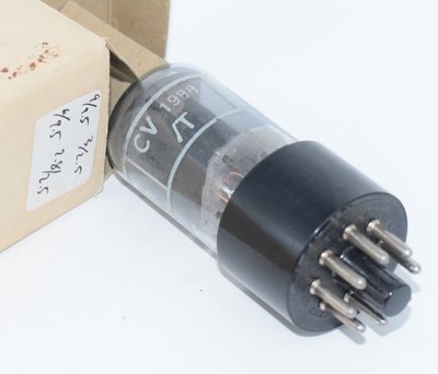 CV1988 / 6SN7GT British Tungsram Tottenham Factory Valve / Tube RARE!