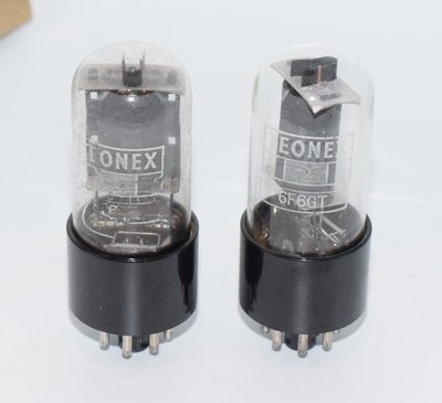 6F6GT Teonex NOS Valve / Tube Matched Pair