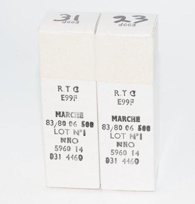 E99F RTC France NOS Valves / Tubes Pair