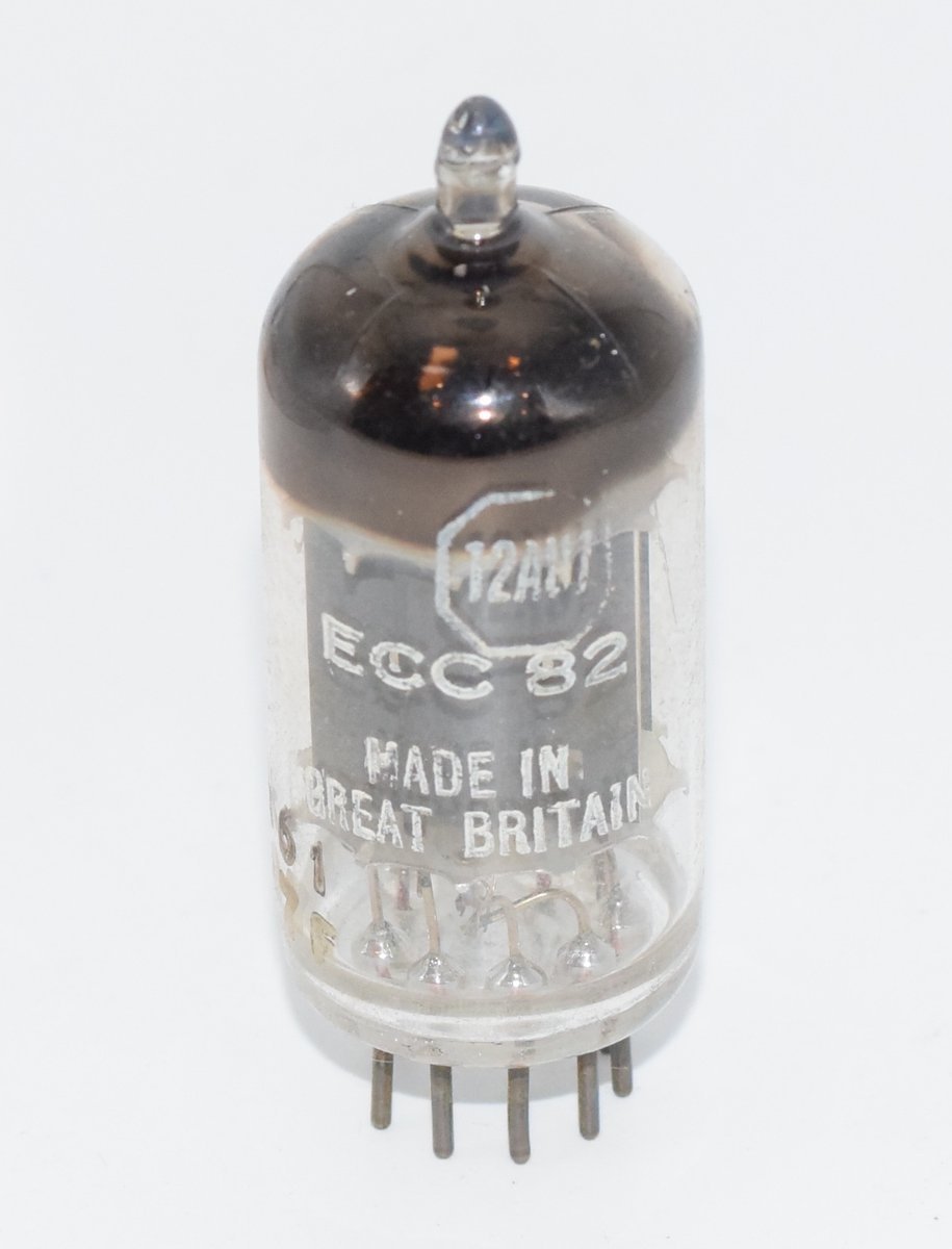 12AU7 / ECC82 Philips Miniwatt / Mullard Blackburn 1959 UK AVO tested 100%+