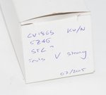 5Z4G / CV1863 Nore Electric Southend Valve / Tube very RARE! thumbnail 2