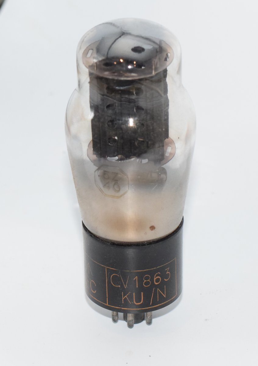 5Z4G / CV1863 Nore Electric Southend Valve / Tube very RARE!