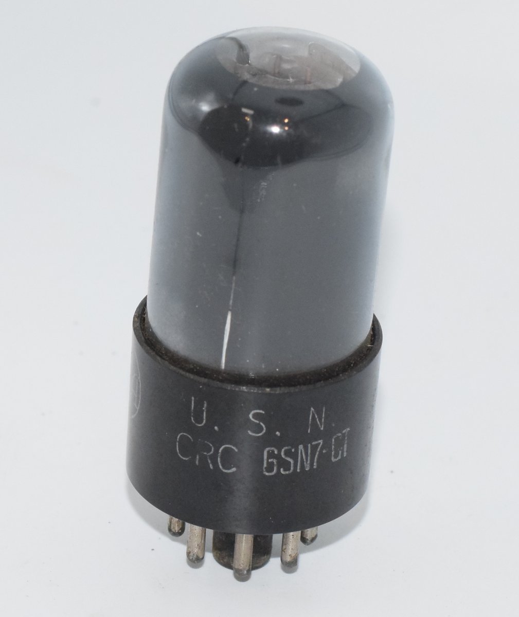 6SN7GT JAN USN CRC RCA USA Valve / Tube