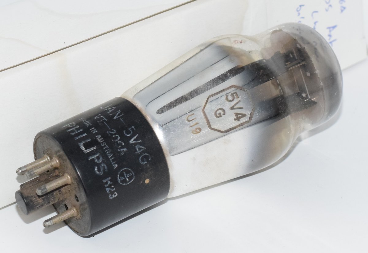 5V4G Radiotron Australia Valve / Tube AVO Tested