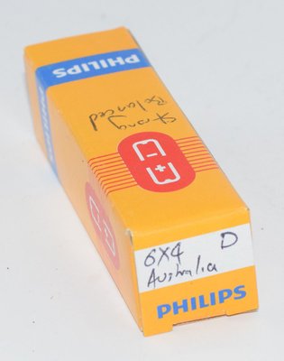 6X4 Philips Miniwatt Australia Valve / Tube AVO tested D getter Strong