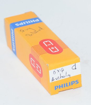 6X4 Philips Miniwatt Australia Valve / Tube AVO tested Strong D getter