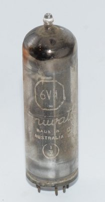 6V4 Philips Miniwatt Australia Valve / Tube AVO tested Strong Large Bottle Rare