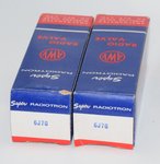 6J7G Super Radiotron AWV Australia NOS Matched Pair thumbnail 1
