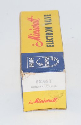 6X5GT Philips Miniwatt Australia NOS Valve / Tube