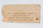 7F7 Sylvania 1942 US ARMY NOS Valve / Tube thumbnail 1