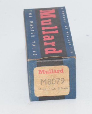 M8079 / CV4025 / 6AL5W Mullard UK Whyteleafe NOS Valve / Tube