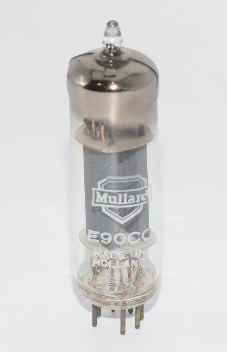 E90CC Mullard Holland Pinched Glass 1957 Valve / Tube AVO Tested