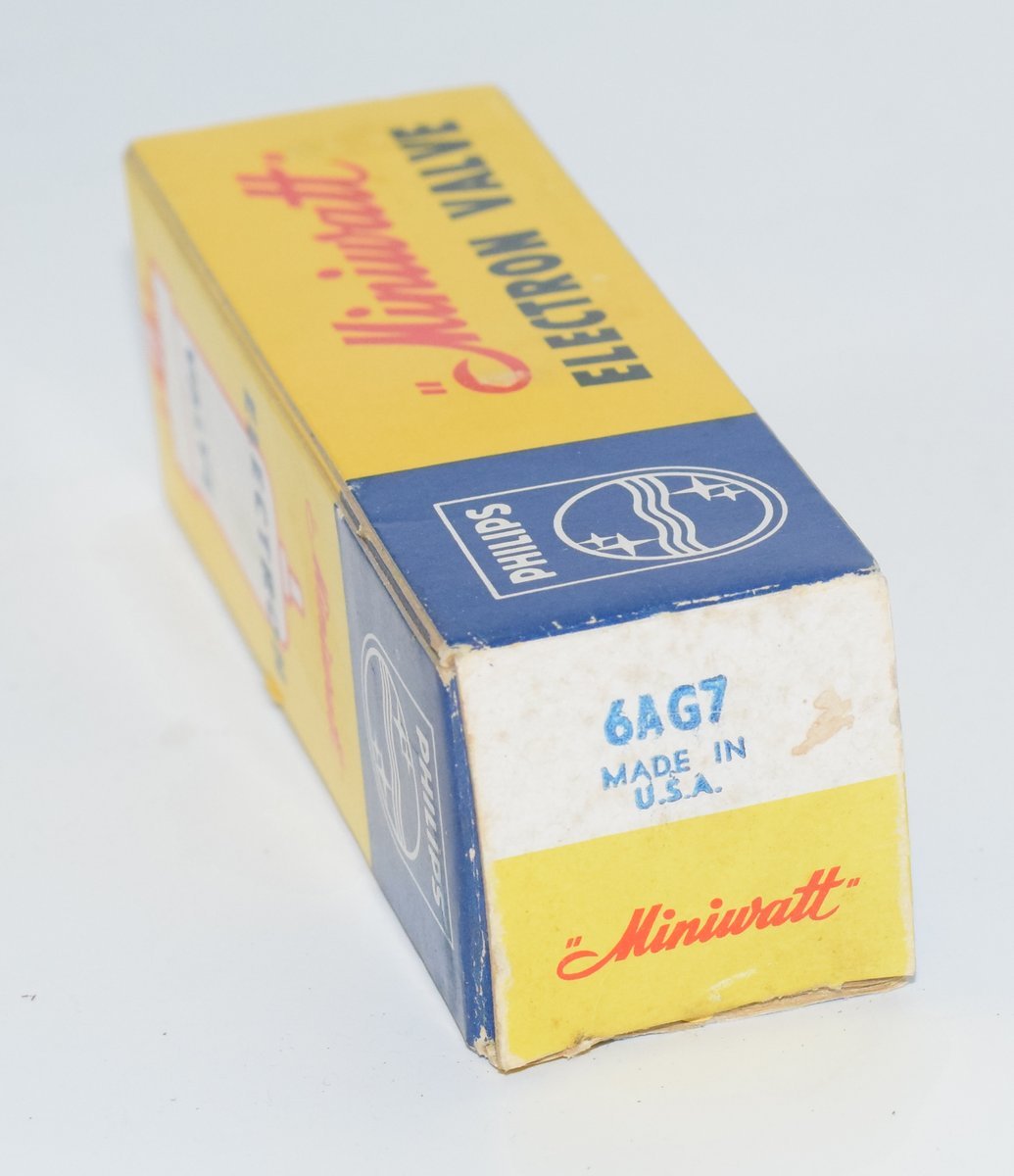 6AG7 Philips Miniwatt USA NOS Metal Valve / Tube