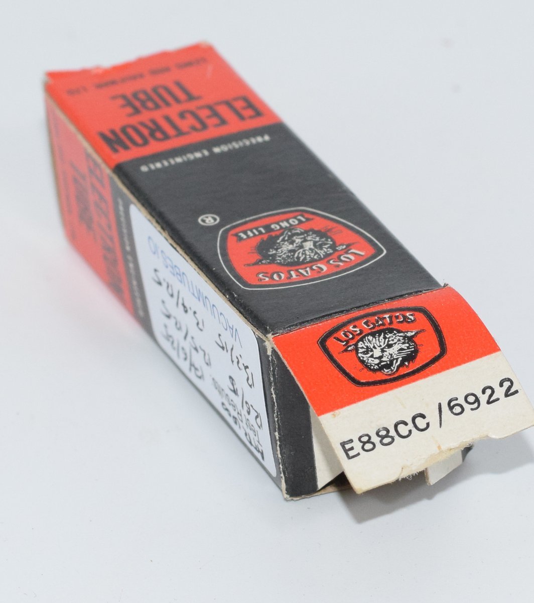 6922 / E88CC Mullard Mitcham UK Factory 1961 NOS Gold Pins