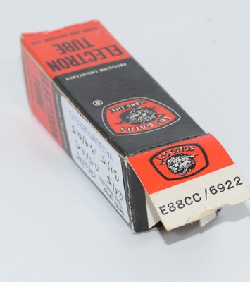 6922 / E88CC Mullard Mitcham UK Factory 1961 NOS Gold Pins