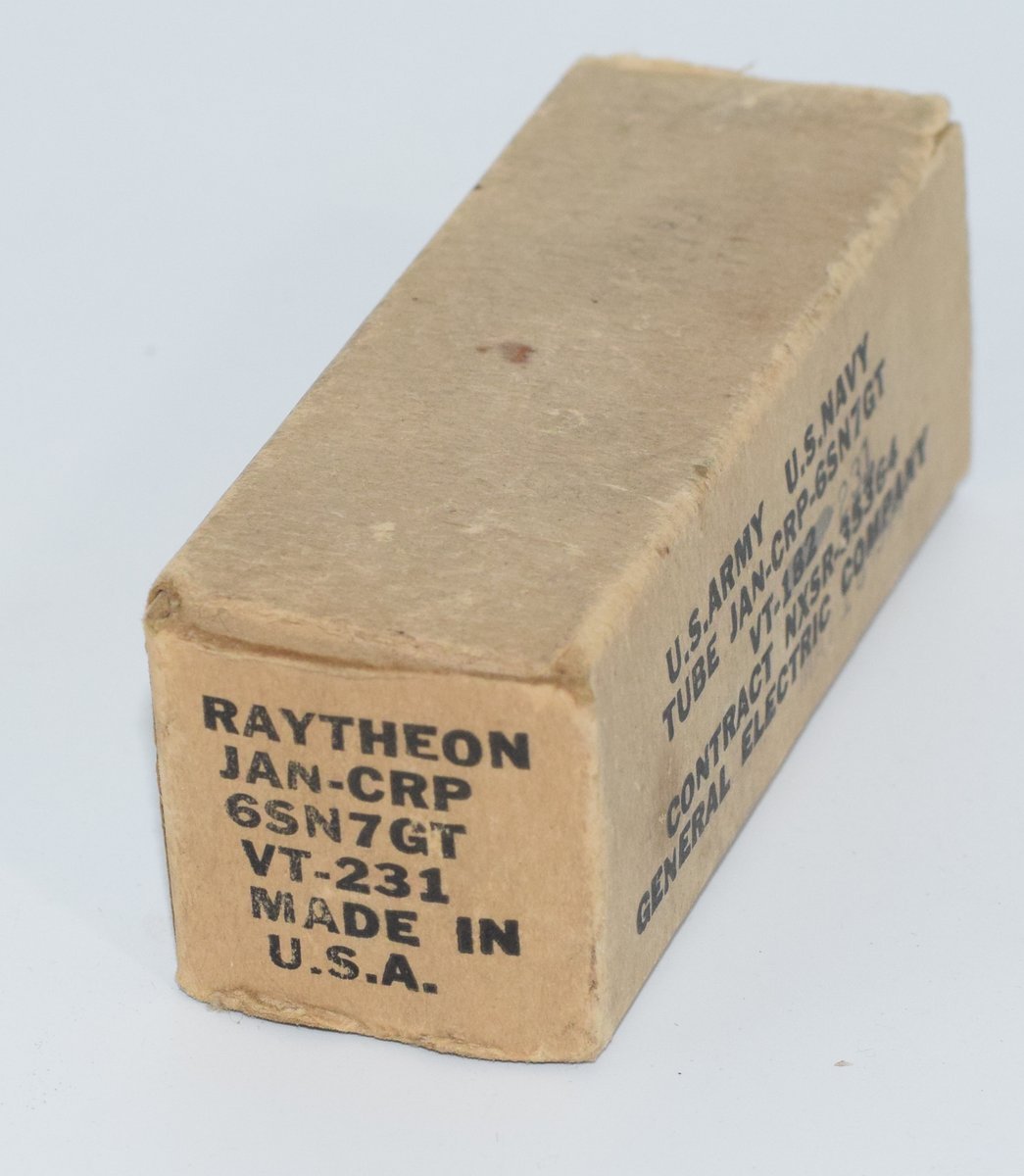 6SN7GT Raytheon USA 1944 JAN CRP VT 231 NOS