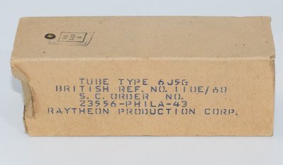 6J5G Raytheon USA 1943 NOS Valve / Tube