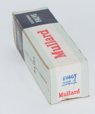 6V6GT Mullard Australia Long Glass Valve / Tube