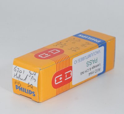 6201 / ECC81 Philips Miniwatt / Valve Hamburg 1964 Gold Pins