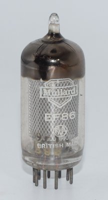 EF86 Mullard Blackburn 1959 Long Mesh Valve / Tube