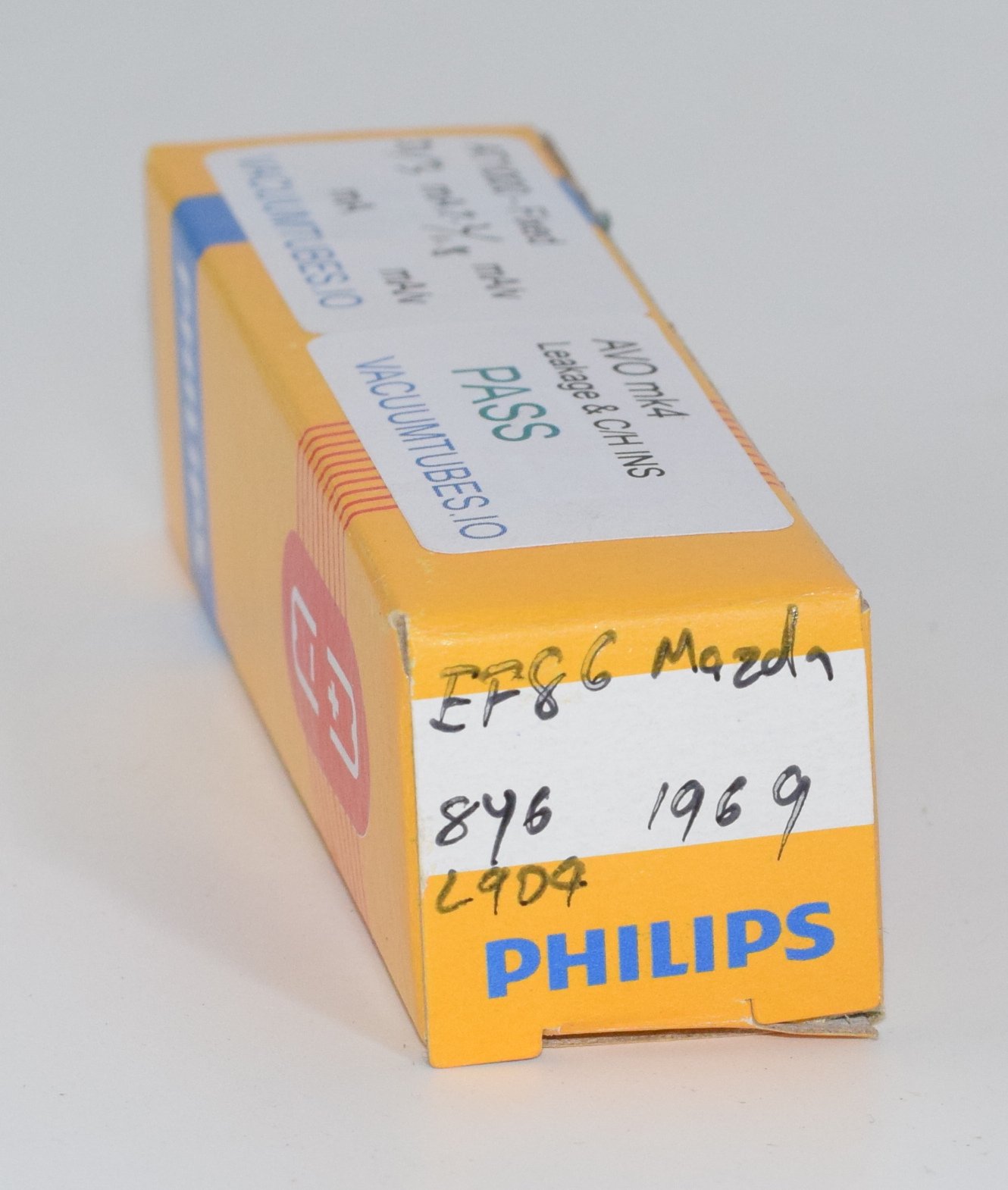 EF86 Philips Miniwatt / Mazda 1969 Mesh Plate