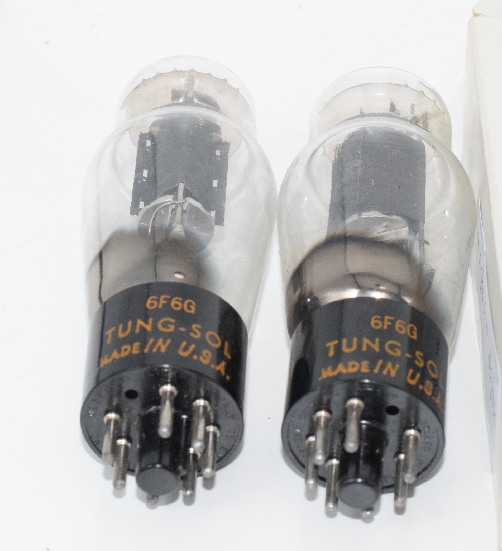 6F6G Tungsol USA Matched Pair NOS