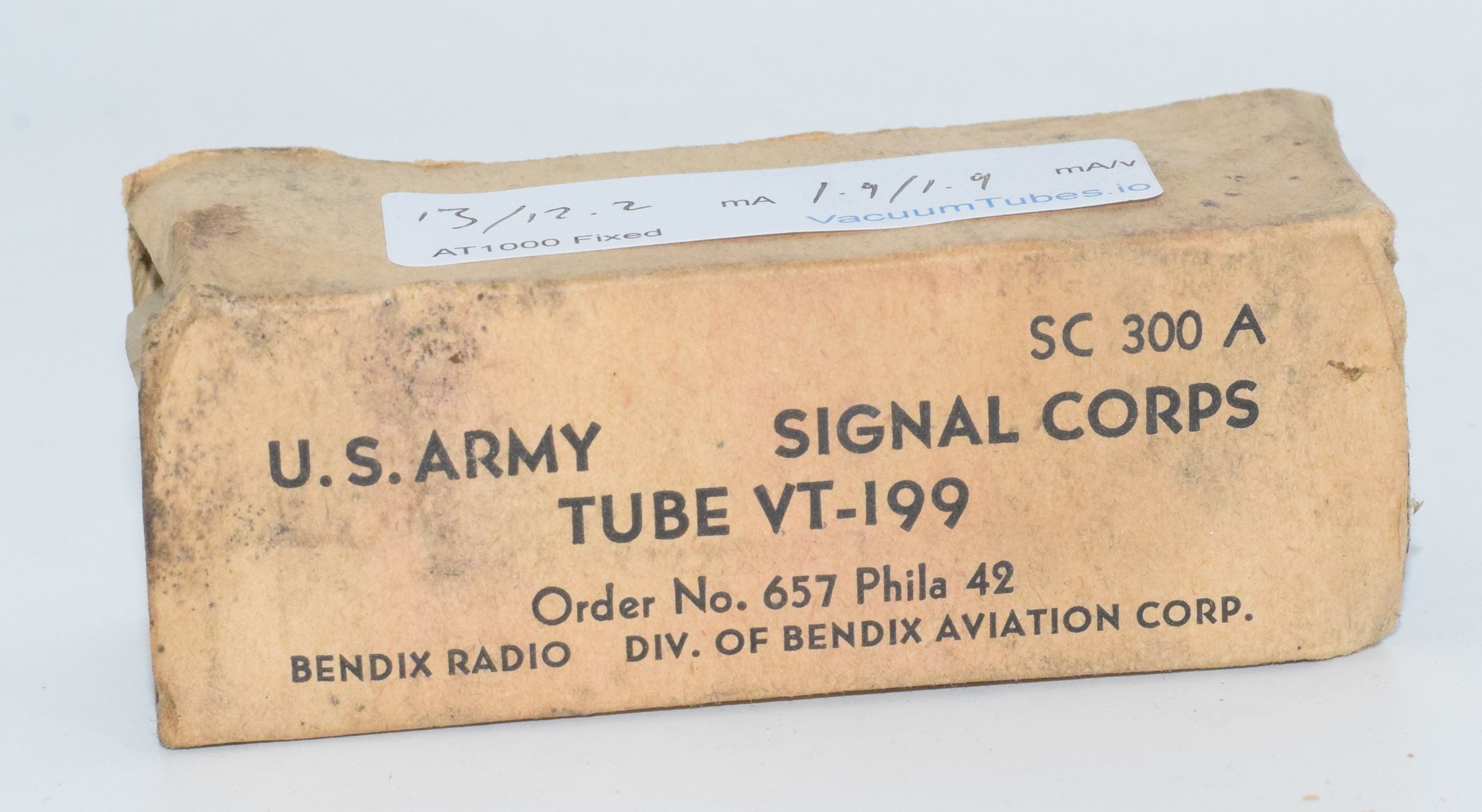 6SS7 Bendix Radio USA 1942 NOS Metal Valve / Tube