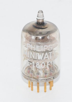 E180F Philips Miniwatt Gold Pins SQ Holland NOS