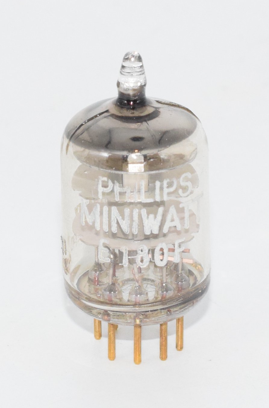 E180F Philips Miniwatt Gold Pins SQ Holland NOS