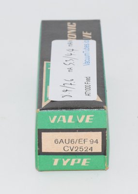 6AU6 / EF94 Zaerix NOS Valve / Tube