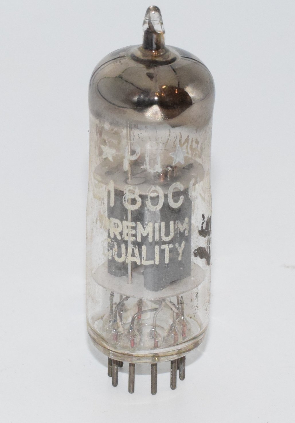 E180CC Philips Miniwatt PQ Holland Pinched Waist 1959 Tube