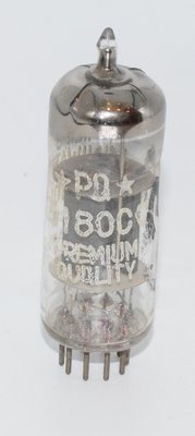 E180CC Philips Miniwatt PQ Holland Pinched Waist 1958 Tube