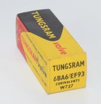 6BA6 Tungsram / Mullard Blackburn 1960 NOS Valve / Tube thumbnail 1