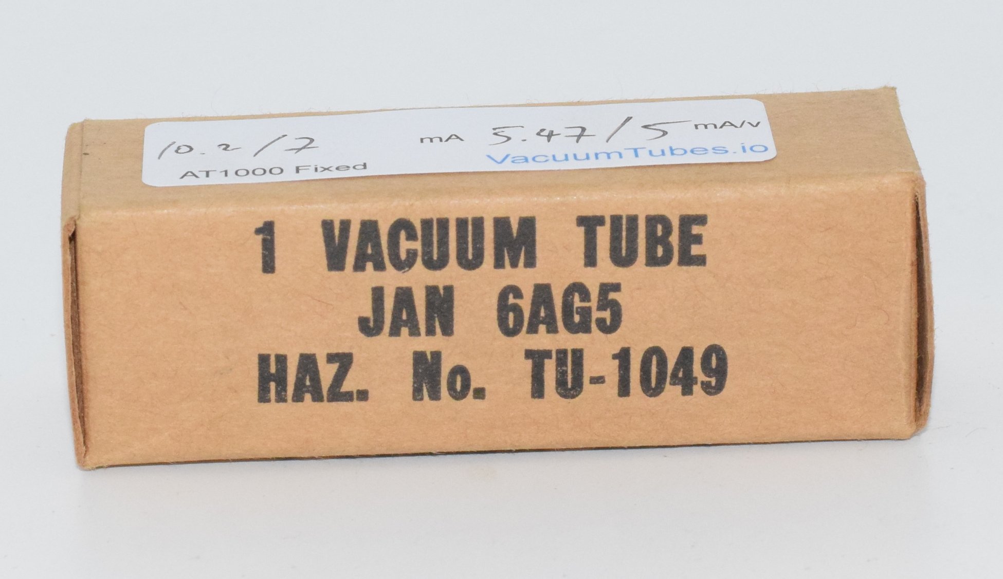 6AG5 JAN National Union NOS Valve / Tube