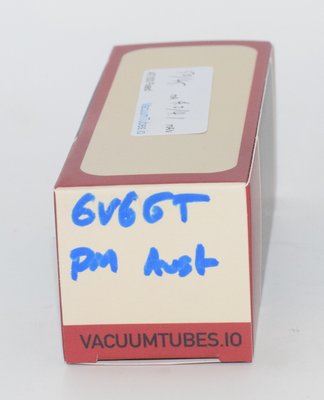 6V6GT Philips Miniwatt Black Glass Valve / Tube