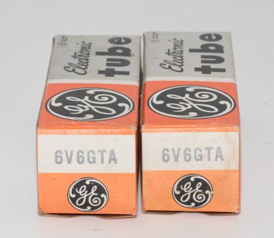 6V6GTA GE USA NOS Matched Pair
