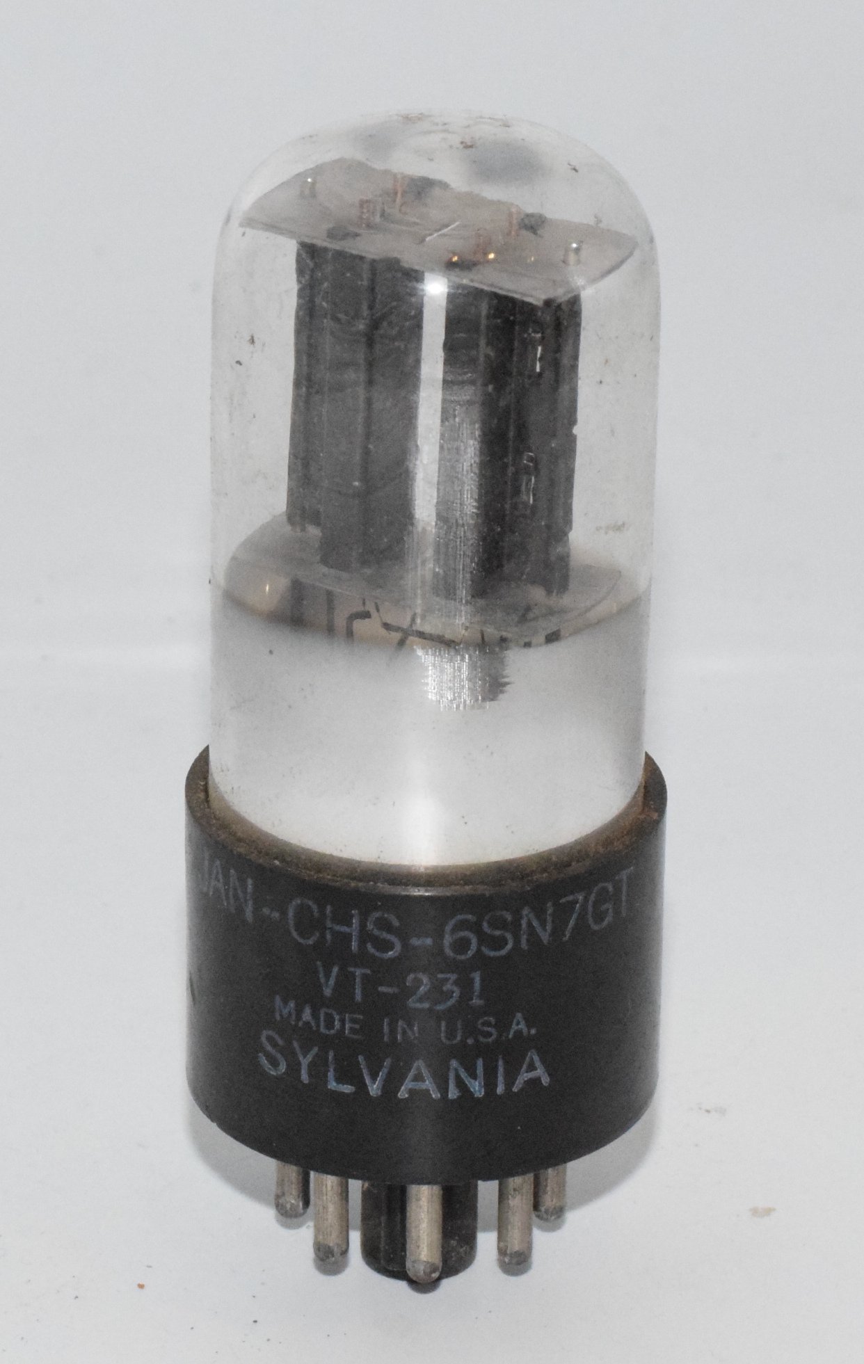 6SN7GT JAN-CHS VT-231 Sylvania Valve / Tube