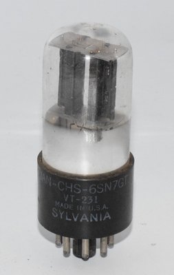 6SN7GT JAN-CHS VT-231 Sylvania Valve / Tube