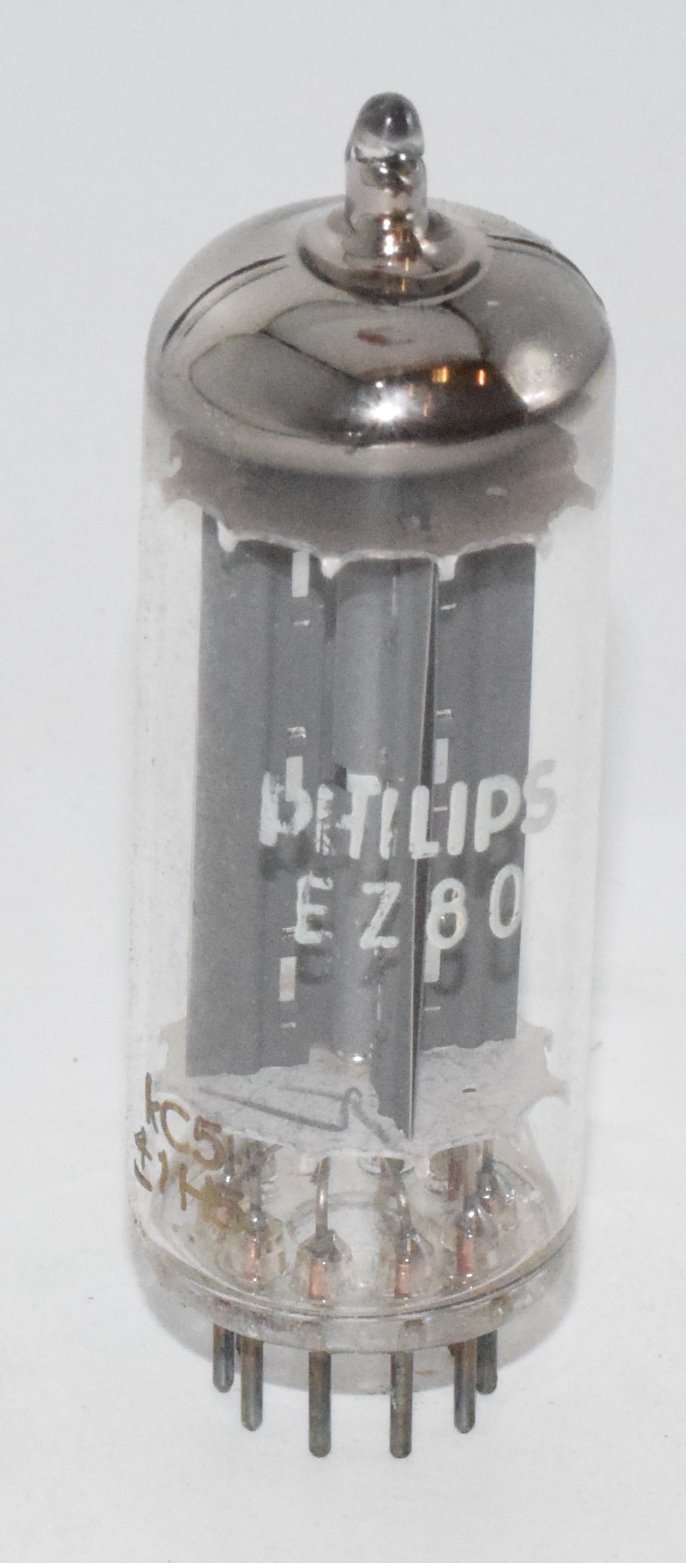 6V4 / EZ80 Philips / Radiotechnique France 1961 NOS Valve / Tube