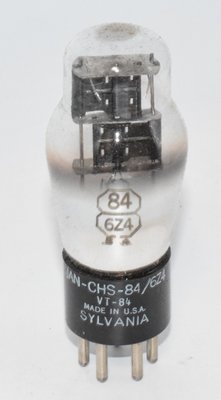 84 / 6Z4 / VT-84 Sylvania USA NOS Valve / Tube