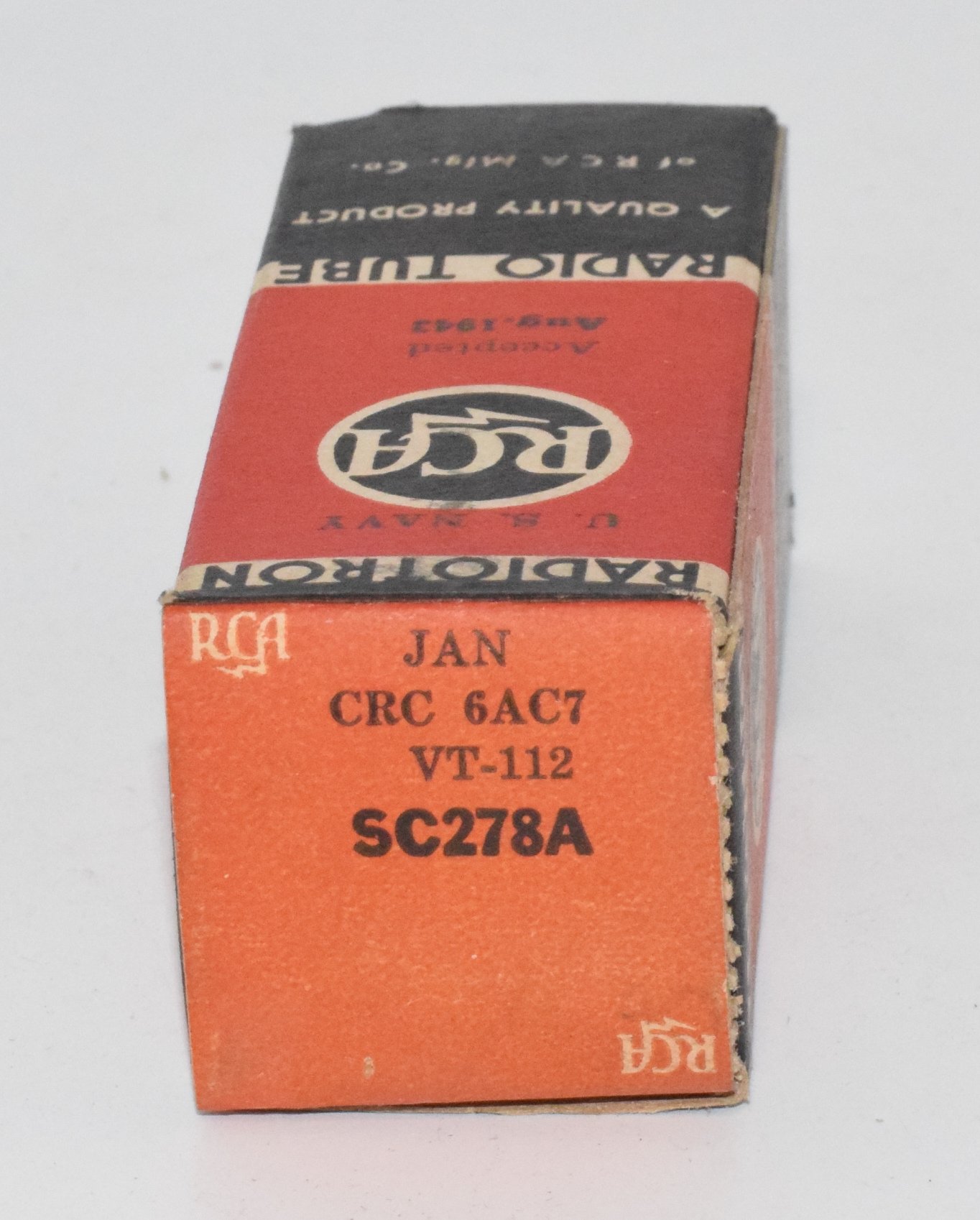 6AC7 / VT-112 / SC278A RCA USA NOS Valve / Tube