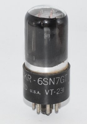 6SN7GT / VT-231 Ken-Rad USA Black Glass