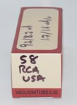 58 RCA Radiotron Valve / Tube thumbnail 2