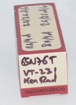 6SN7GT / VT-231 Ken-Rad USA Black Glass thumbnail 3