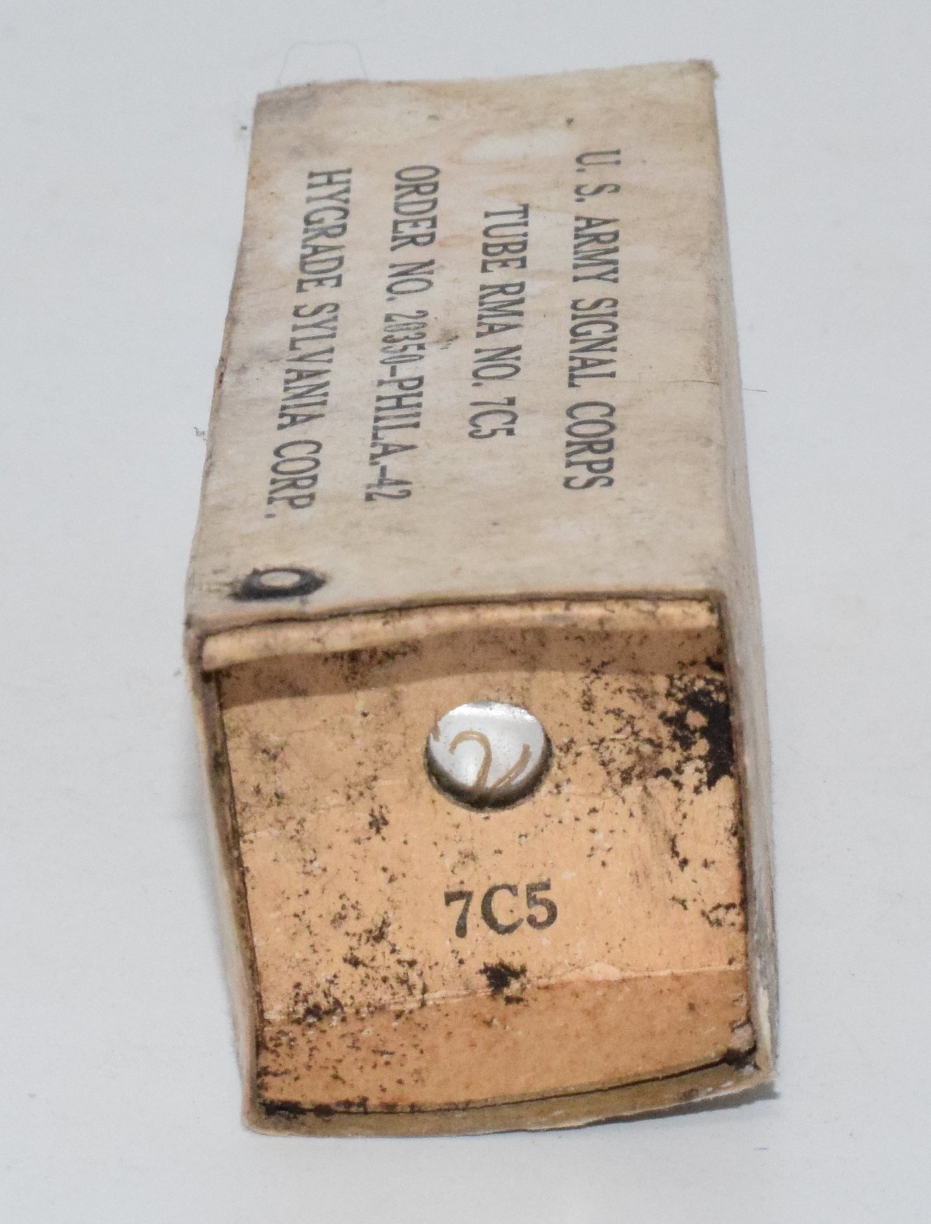7C5 (6V6) Sylvania USA NOS 1942 Valve / Tube